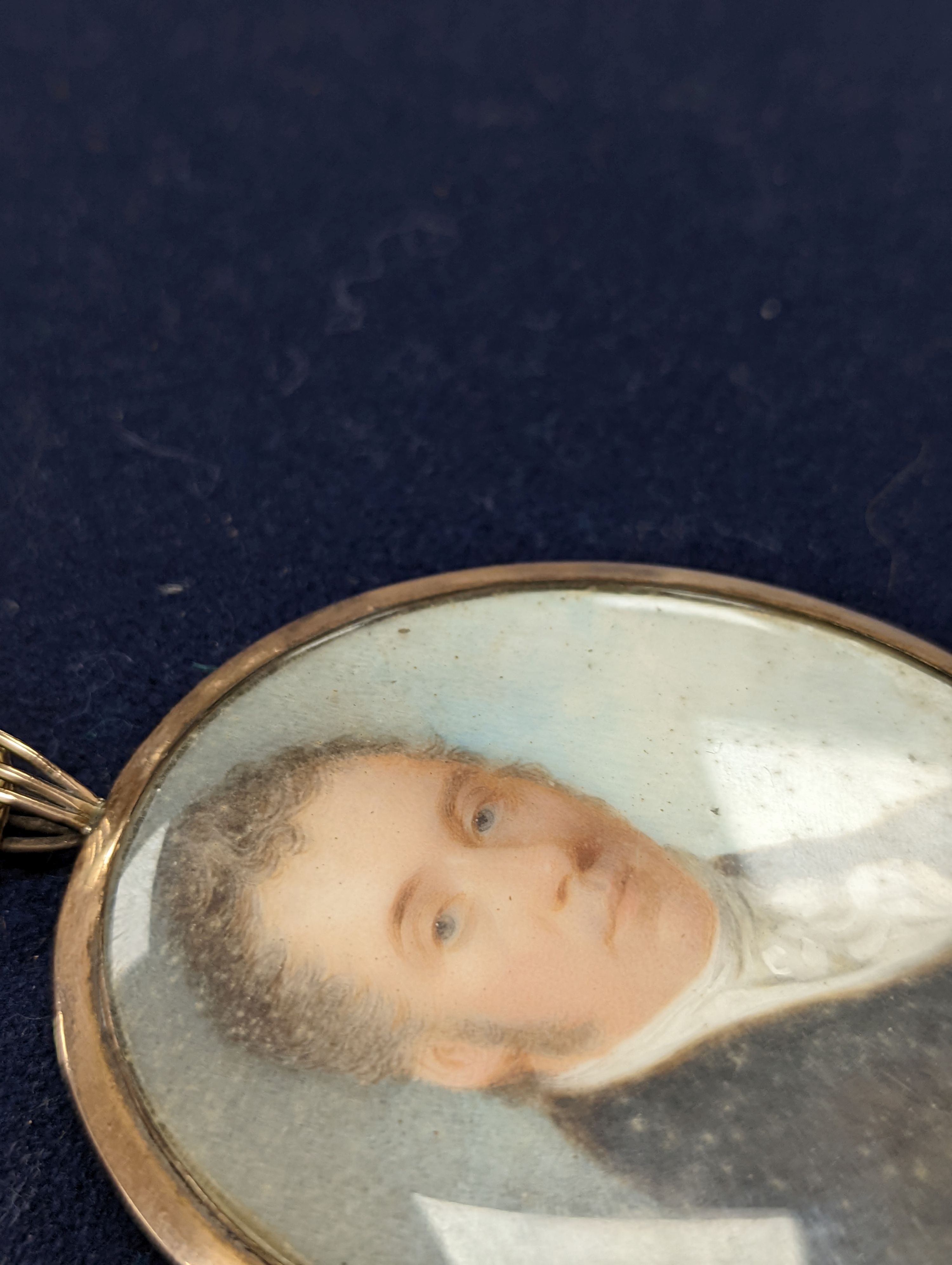 A 19th century portrait miniature of a gentleman